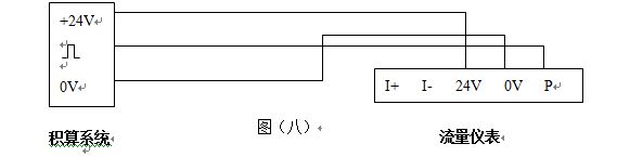 脈沖輸出渦街流量計三線制渦街流量儀表配線設(shè)計