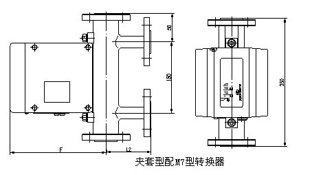 液氨金屬浮子流量計(jì)外形尺寸圖十三